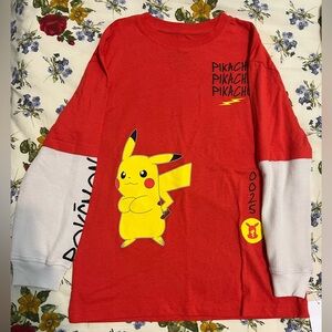 Pikachu boys Long Sleeve Shirt